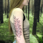 Tattoos - Floral on Arm- Instagram @MichaelBalesArt - 129204